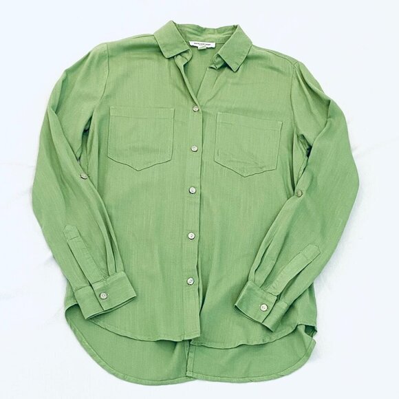 beachlunchlounge celedon blouse Womens Extra Small soft flowy resort cruise - Picture 1 of 10